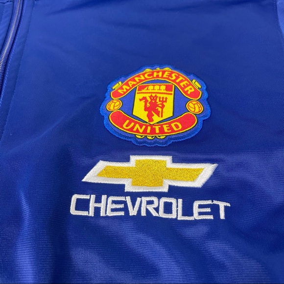 Adidas Manchester United Chevrolet Track Jacket Tracksuit Top Zip Up XXL - Picture 4 of 9